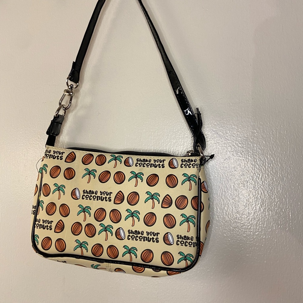 David & Goliath stupid factory shake you coconuts shoulder purse